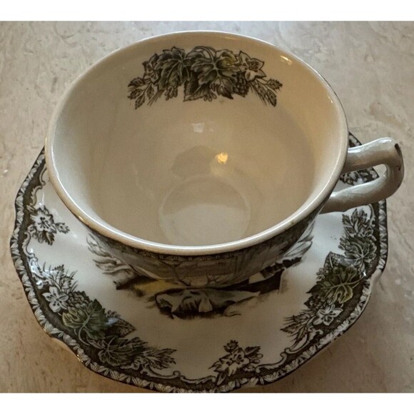 Johnson Brothers Friendly Village 7 Cups and 9 Saucers VINTAGE - The Ice House - Picture 2 of 7